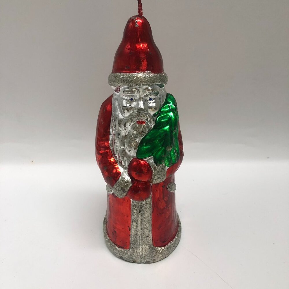 Vintage Santa Clause Candle  8.5" Tall Christmas holiday